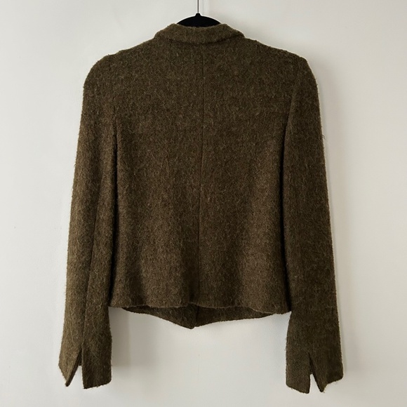 Claudie Pierlot Olive Green Mohair Jacket - Picture 9 of 16